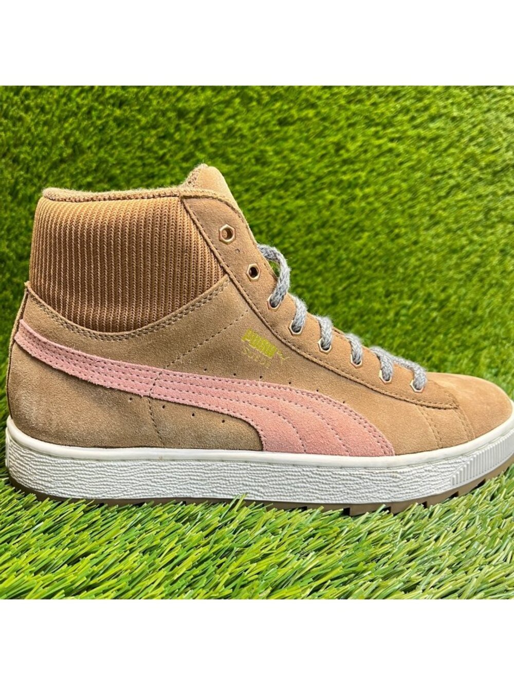 Puma Winterized Rugged Womens Size 8 Brown Pink Athletic Suede Shoes Sneakers